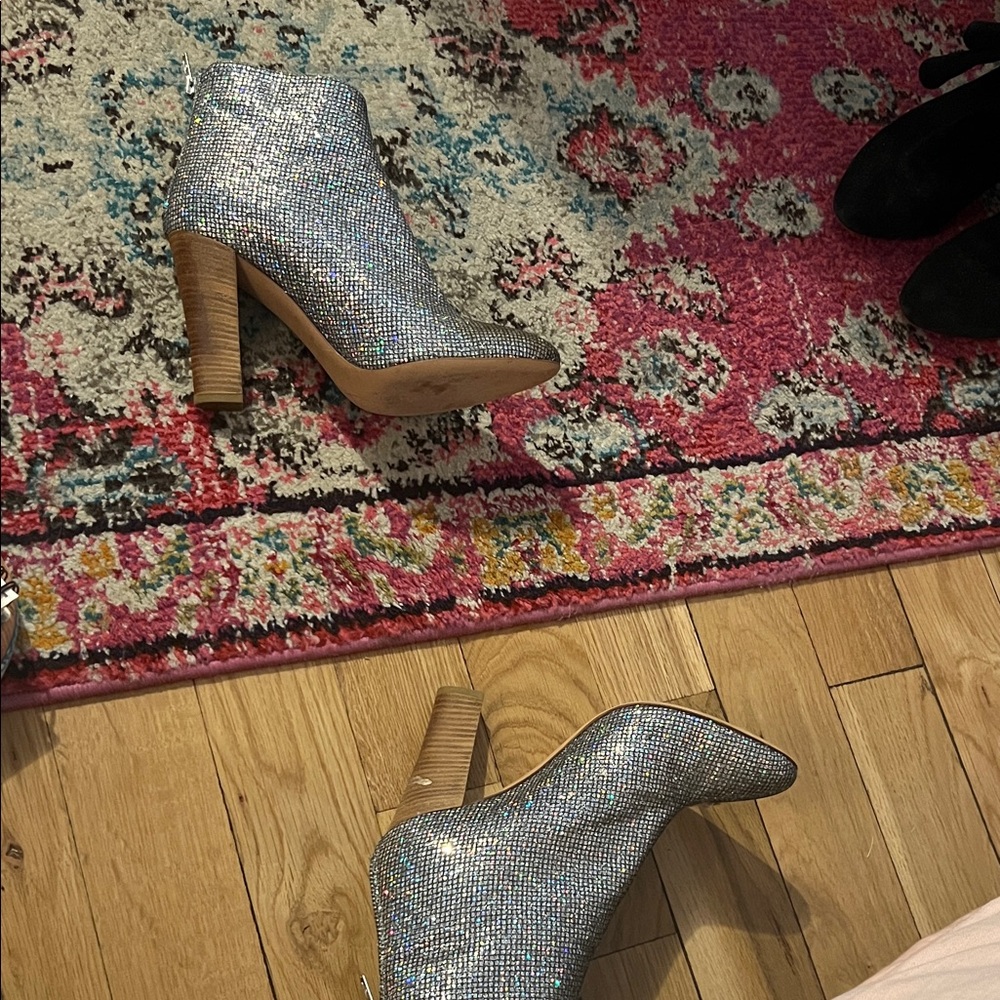 SJP by Sarah Jessica Parker Glitter Ankle Boots